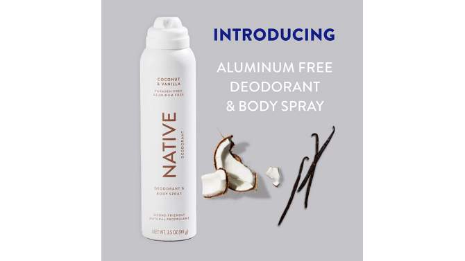 Native Deodorant &#38; Body Spray - Lilac &#38; White Tea - Aluminum Free - 3.5 oz, 2 of 6, play video