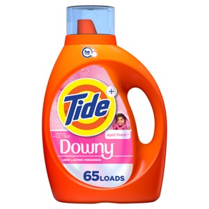 Tide Laundry Detergent Ultra Downy April Fresh HE Liquid Laundry Soap - 1 of 4