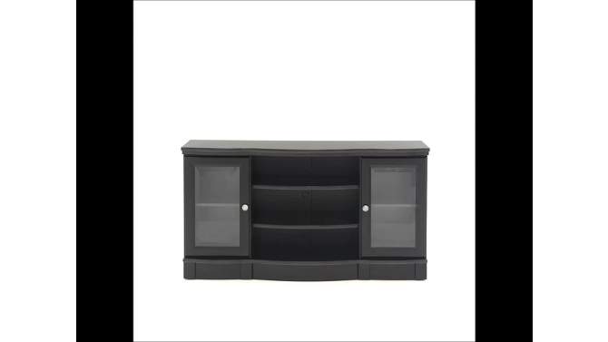 Regent Place Panel TV Stand for TVs up to 50&#34; Estate Black - Sauder, 2 of 5, play video