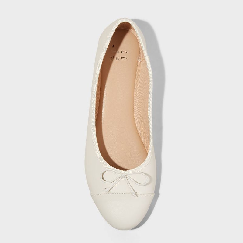 Women's Janie Ballet Flats with Memory Foam Insole - A New Day™, 4 of 10