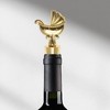 Unique Bargains Bottle Stoppers Sailboat Aluminum Alloy PTR Gold Tone Black 4.33"x1.69"x0.79" 1 Pc - 2 of 3