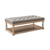 Conelius Traditional upholstered storage Cocktail ottoman with Button-Tufted Design| ARTFUL LIVING DESIGN - 3 of 4