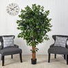 Nearly Natural 5.5-ft Palace Ficus Artificial Tree - 3 of 4