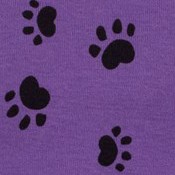 dog paw purple