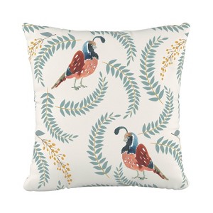 Polyester Square Pillow In Quail Cream - Cloth & Co., Ivory