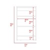 SEVOBAL Utility Storage Shelves 4 Shelf Linen Cabinet with Adjustable Shelf for Bathroom and Bedroom, White, 16.9"*17.3"*29.7" - 2 of 4