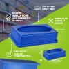 Alpine Industries Plastic Indoor Commercial Slim Trash Can with Dolly and Lid 23 Gallon Multicolored - 4 of 4
