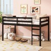 Twin Size Wood Loft Bed with Ladder for Bedroom - 2 of 4