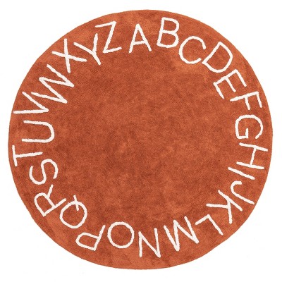 nuLOOM Kids Alphabet SpinClean Machine Washable Stain-Resistant Area Rug