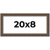 PosterPalooza | Panoramic Elegant Brown Picture Frame - UV Acrylic, Foam Board Backing, Hanging Hardware - 2 of 4