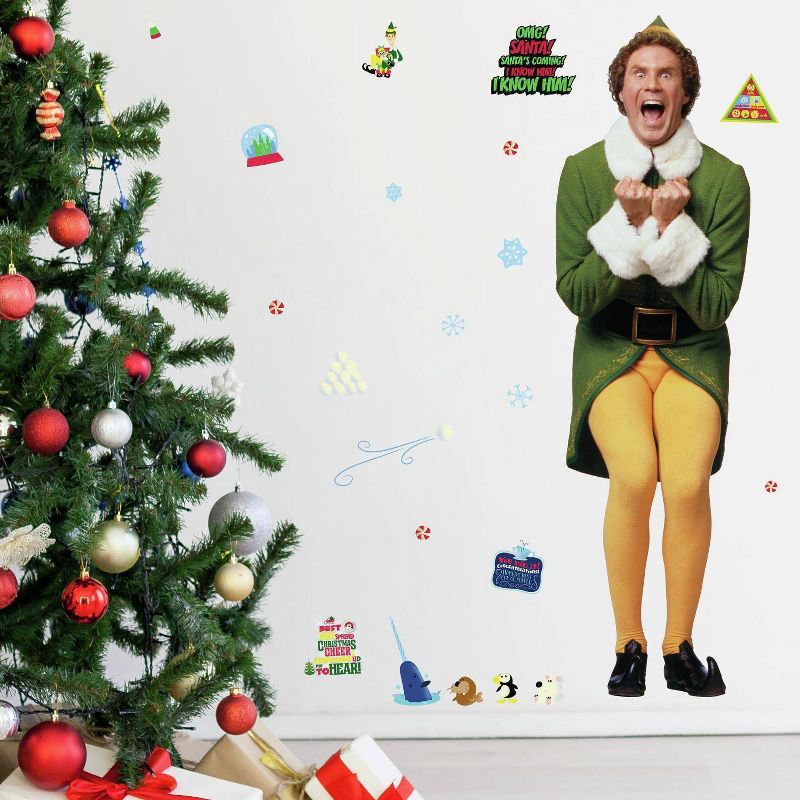 Buddy the Elf Giant Peel and Stick Kids&#39; Wall Decals - RoomMates, 3 of 8