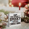 Rustic Winter Have Yourself a Spooky Little Christmas Bat Wood Box Sign - 3 of 3