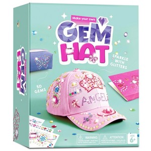 Joyfy Pink Baseball Cap DIY Kit, Arts And Crafts For Kids Ages 8-12, Birthday Toys Gifts For Girls Art Supplies - 1 of 4
