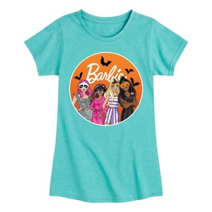 Girls' - Barbie - Costume Party Fitted Short Sleeve Graphic T-Shirt - 1 of 4