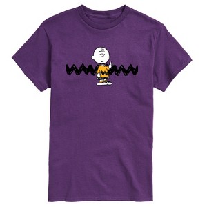 Men's - Peanuts - Charlie Brown Short Sleeve Graphic T-Shirt - 1 of 4