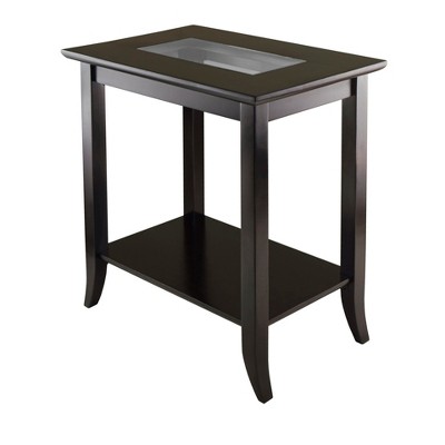 target glass end tables