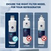 Mist Replacement Refrigerator Water Filter for LG LT1000P, MDJ64844601, Kenmore 46-9980 (2pk) - 3 of 4