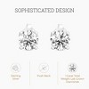Gilded Lab-Grown Diamond Stud Earrings for Women | 925 Sterling Silver Studs and 14KT Gold 925 Plated Silver | Hypoallergenic Fine Jewelry - 2 of 4