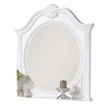 Royal Hampton Dresser Mirror, 42 Inch Carved Frame, Classic White Solid Wood - 3 of 4