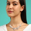 SOHI Women's Champayne Gold:Metallic Silver The Daisy Collar Necklace - 4 of 4