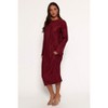 Tannikah Plisse Midi Dress - Ruby Wine S - 2 of 4