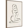Amanti Art Lady Line Drawing I Framed Wall Art Print - 2 of 4