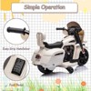Ride on Motorcycle for Kids, 6V Electric Dirt Bike, License Motorcycle with USB, AUX, Music and Headlight for Toddler 1-3 - 4 of 4