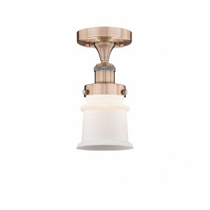 Canton - 1 Light Semi-Flush Mount In Industrial Style-9.25 Inches Tall and 5.25 Inches Wide - 1 of 1