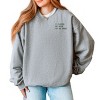 Simply Sage Market Embroidered I Closed My Book To Be Here Sweatshirt - 3 of 4