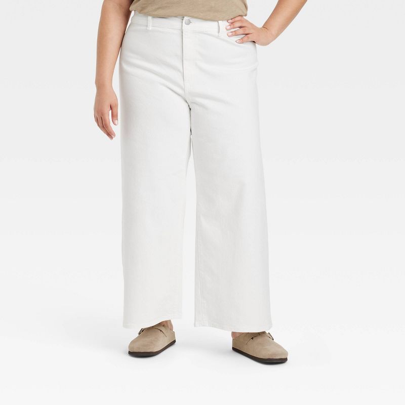 Women's High-Rise Sailor Wide Leg Ankle Jeans - Universal Thread™, 1 of 11