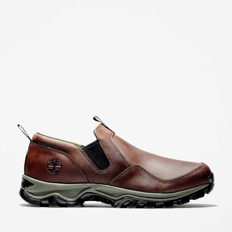 Timberland Men's Mt. Maddsen Low Slip-On Hiking Boot, Dark Brown Full-Grain, 7