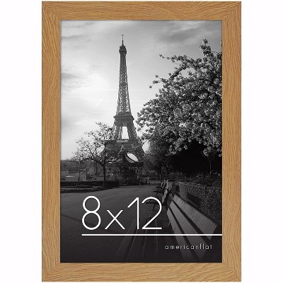 Americanflat Picture Frame - Composite Wood with Shatter Resistant Glass - Horizontal and Vertical Formats for Wall and Tabletop