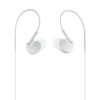 Reiko UNIVERSAL SPORT STEREO EARPHONES W. TANGLE FREE NOODLE CABLE AND MIC - WHITE - 2 of 3