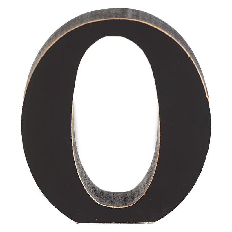 The Lakeside Collection Decorative Wooden Letter O for Hanging as Wall Accent or Kid Bedroom, 2 of 3