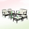 Costway 7PCS Patio Rattan Furniture Set Cushioned Sofas Loveseat Yard W/Waterproof Cover - 3 of 4