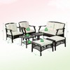 Costway 7PCS Patio Rattan Furniture Set Cushioned Sofas Loveseat Yard W/Waterproof Cover - image 3 of 4