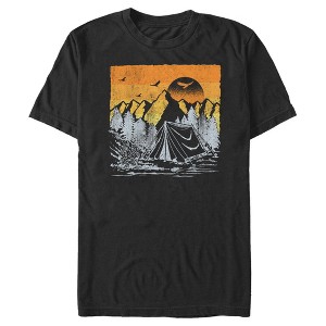 Men's Lost Gods Distressed Camping Scene T-Shirt - 1 of 4