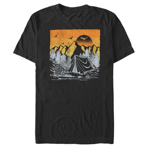 Men's Lost Gods Distressed Camping Scene T-Shirt - image 1 of 4