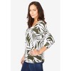 Jessica London Women's Plus Size Stretch Cotton Scoop Neck Tee - 4 of 4