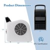 Costway High Velocity Blower Fan with 3 Speeds & 185° Pivoting Head for Drying Cooling - 3 of 4