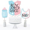 Big Dot of Happiness Baby Gender Reveal - Team Boy or Girl Party Centerpiece Sticks - Table Toppers - Set of 15 - 3 of 4