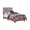 NicBex Transitional Twin/Full/Queen Size Upholstered Panel Bed Frame with Headboard,Box Spring Needed,Easy Assembly,Gray/Brown/Black - 3 of 4