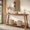 Lantine 63-Inch Solid Wood Console Table, 2-Tier Entryway Table, Narrow Sofa Table Behind Couch for Living Room, Hallway - 4 of 4