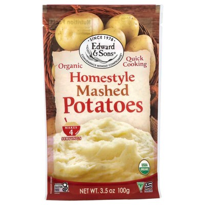 Edward & Sons Organic Mashed Potatoes Gluten Free Homestyle 3.5 oz
