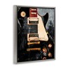 Stupell Industries Vintage Electric Guitar Music Notes Floating Frame Canvas Art - 2 of 4