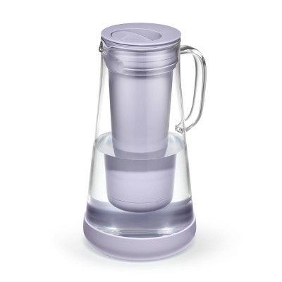 Wisteria Glass Water Filter Pitcher with Silicone Base