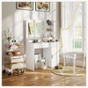 Aukfa Dressing Table and Mirror, Dressing Table and Bedroom With 2 Drawers Table with 3-color Light Options for Adjustable Brightness, White - 4 of 4