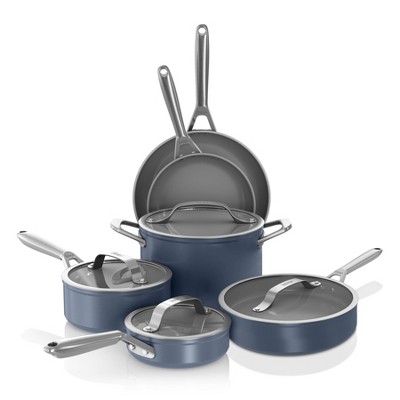 Ninja 10pc NeverStick Ceramic Pro Cookware Set: Nonstick Pans, Pot Set, Dishwasher-Safe, Induction Compatible