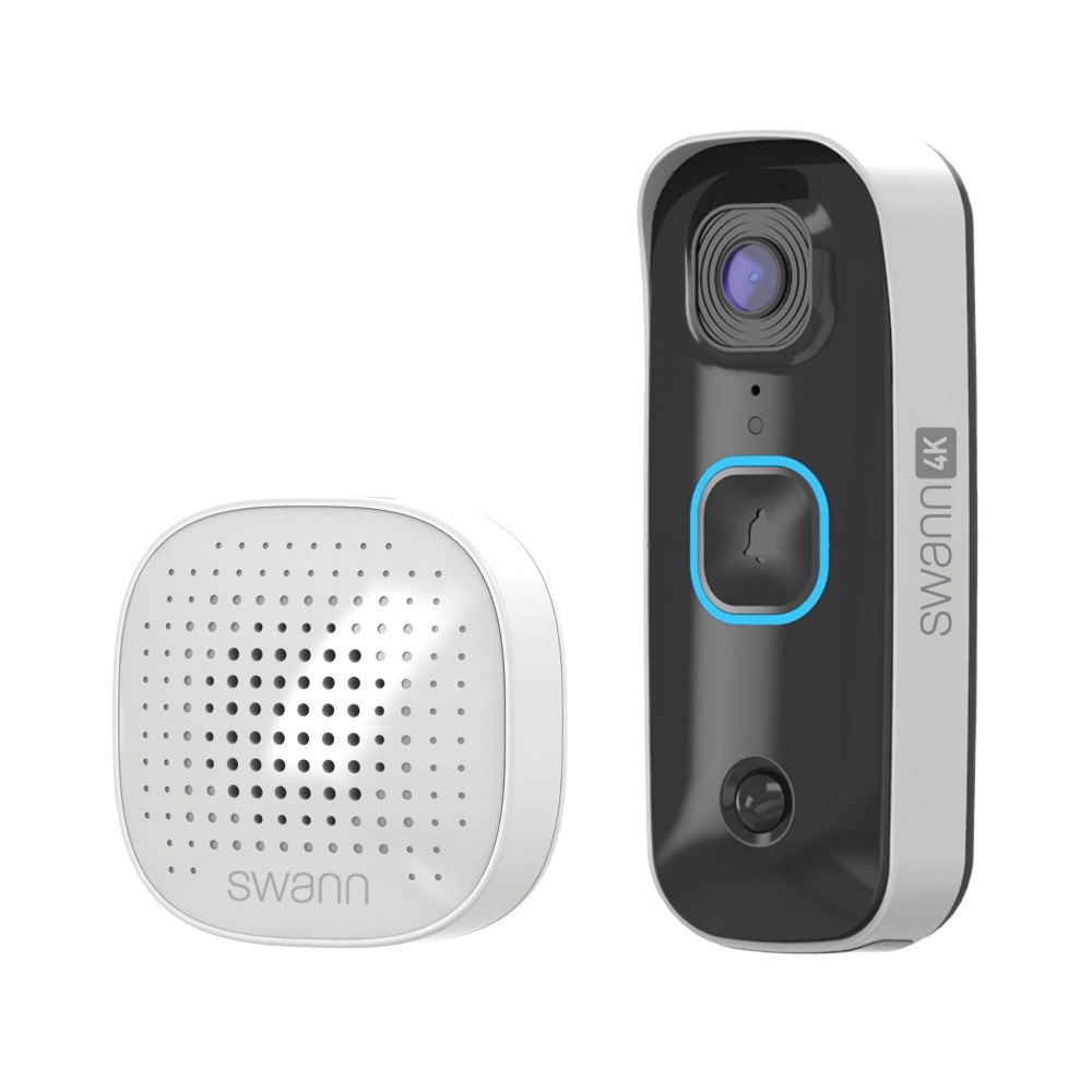 Photos - Surveillance Camera Swann Buddy 4K Video Doorbell & Chime Kit with 32GB Card 