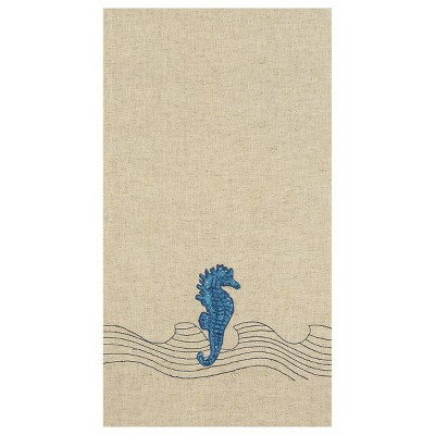 C&F Home Seahorse Decorative Guest Towel